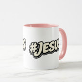 Hashtag - JESUS - Christelijk Mok (Voorkant rechts)