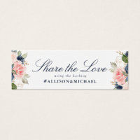Hashtag-kaart voor de liefdevolle marinekaart
