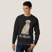 Hashtag Lab Dad Labrador Retriever Trui (Voorkant volledig)