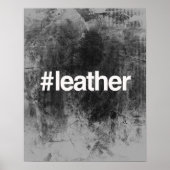 HASHTAG LEATHER POSTER (Voorkant)