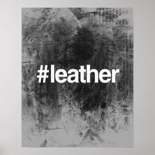 HASHTAG LEATHER POSTER (Voorkant)