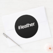 HASHTAG LEER RONDE STICKER (Envelop)
