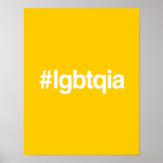 HASHTAG LGBTQIA POSTER (Voorkant)