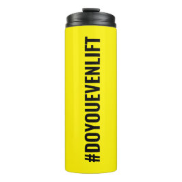 Hashtag: Lift zelfs gele zwarte slogan Thermosbeker