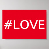Hashtag Love Poster (Voorkant)