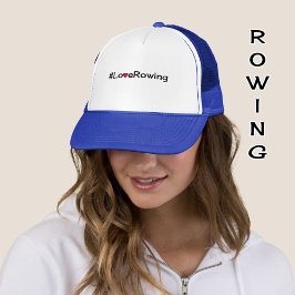 Hashtag Love Rowing slogan Trucker Pet