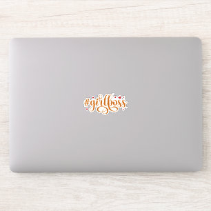 Hashtag Meisje Boss Esthetische Kalligrafie Sticker
