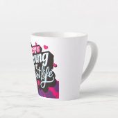 Hashtag Mijn beste leven Latte Mok (Rechterhoek)