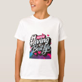 Hashtag Mijn beste leven T-shirt (Voorkant)
