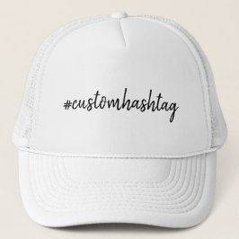 Hashtag Modern Minimalistische Script Sociale Medi Trucker Pet
