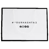hashtag | Moderne social media business Groot Cadeauzakje (Achterkant)