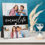 Hashtag Momlife 2 Foto's Aangepast Fotoplaat<br><div class="desc">Vier de prachtige chaos van het moederschap met de Hashtag Momlife 2 Foto's Custom Plaque. Met de populaire "#Momlife" -zin in een stijlvol en modern ontwerp, is deze plaquette volledig aanpasbaar met twee van uw favoriete foto's. Een perfecte aanvulling op uw interieur of een doordacht cadeau voor moeders om hun...</div>