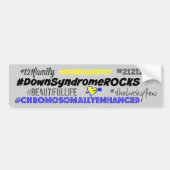 hashtag onderaan syndrom bumper sticker (Voorkant)