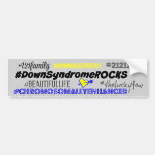 hashtag onderaan syndrom bumper sticker