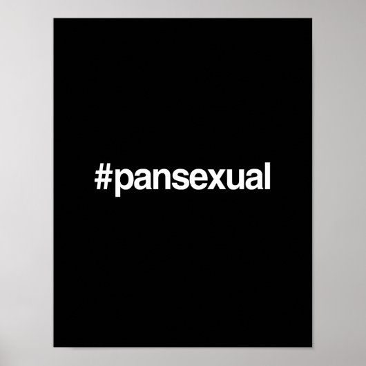 HASHTAG PANSEXUAL POSTER (Voorkant)