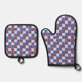 Hashtag Patriottisch Ovenwant & Pannenlap Set