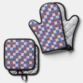 Hashtag Patriottisch Ovenwant & Pannenlap Set (Voorkant / Achterkant)