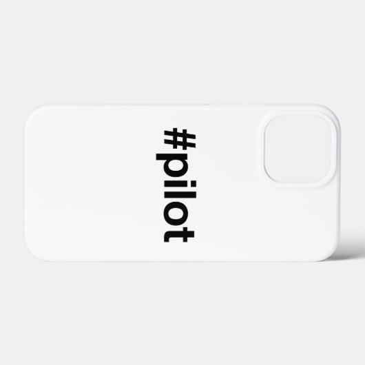 Hashtag PILOT Case-Mate iPhone Case (Achterkant (horizontaal))