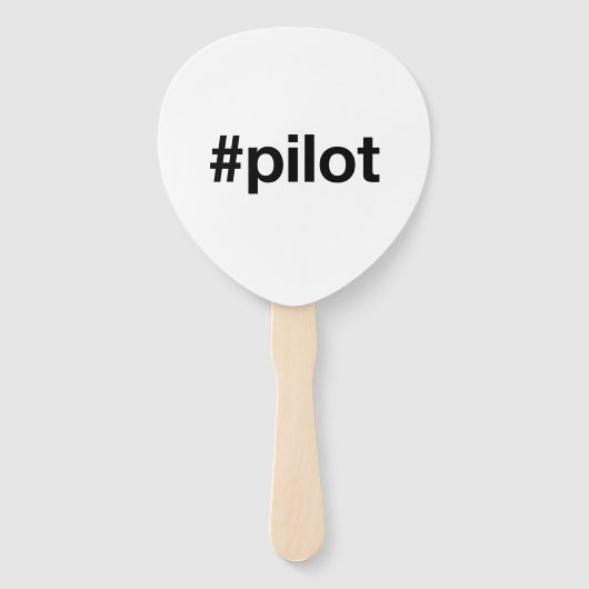 Hashtag PILOT Handwaaier (Voorkant)
