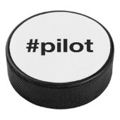 Hashtag PILOT Hockey Puck (3/4)
