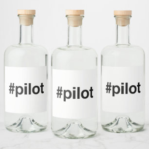 Hashtag PILOT Likeurfles Etiket