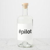 Hashtag PILOT Likeurfles Etiket (Voorkant)