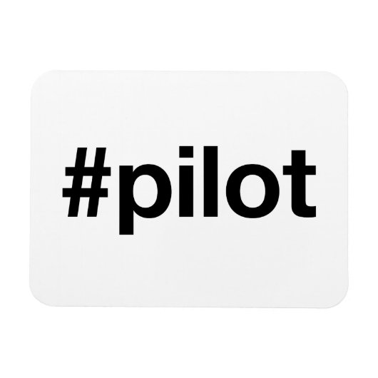 Hashtag PILOT Magneet (Horizontaal)