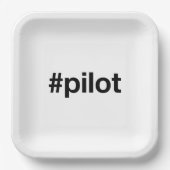 Hashtag PILOT Papieren Bordje (Voorkant)