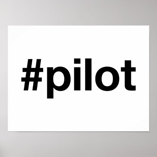 Hashtag PILOT Poster (Voorkant)