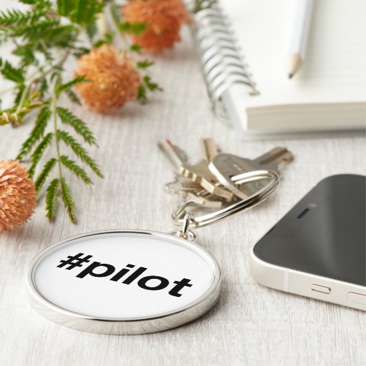 Hashtag PILOT Sleutelhanger (Zijkant)