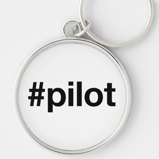 Hashtag PILOT Sleutelhanger (Voorkant)
