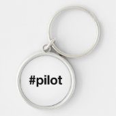 Hashtag PILOT Sleutelhanger (Voorkant)