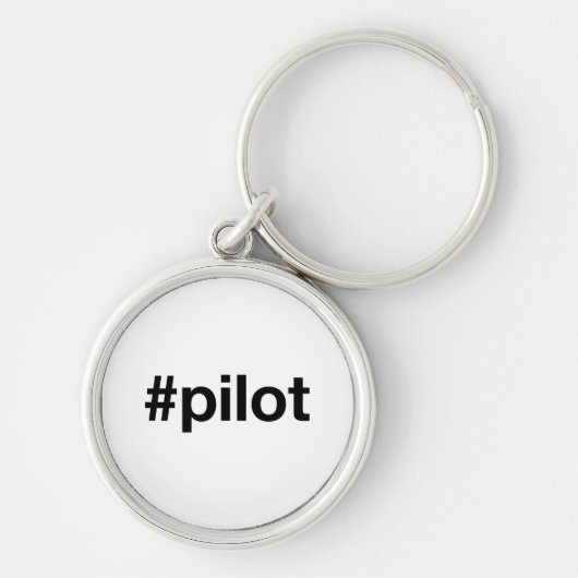 Hashtag PILOT Sleutelhanger (Voorkant)