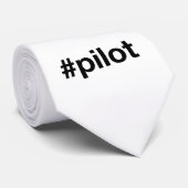 Hashtag PILOT Stropdas (Opgerold)