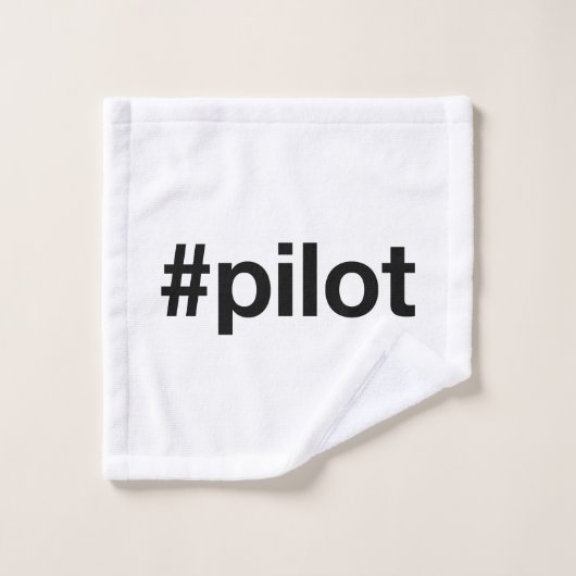 Hashtag PILOT Washandje (Wasdoekje)
