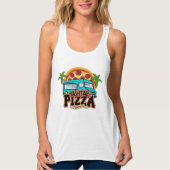 Hashtag Pizza Racerback Tanktop (Voorkant)