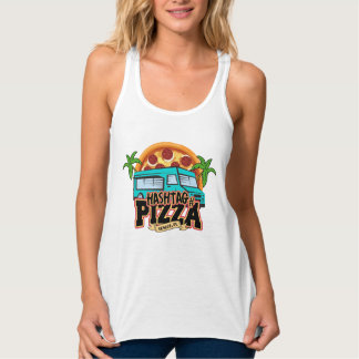 Hashtag Pizza Racerback Tanktop