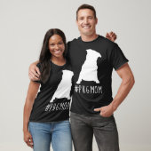 Hashtag Pug Papa pugmoeder T-shirt (Unisex)