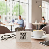 Hashtag QR-code adres zelfinkende rubber stempel