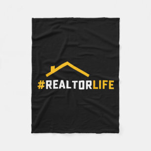 Hashtag Realtorlife House Property Broker Real Est Fleece Deken