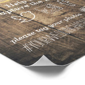 Hashtag Rustic Wood Mason Jar Lights Poster (Hoek)
