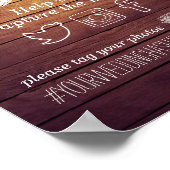 Hashtag Rustic Wood Mason Jar Lights Poster (Hoek)