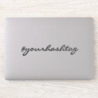 hashtag | Schattige Script Social Media Laptop Sti