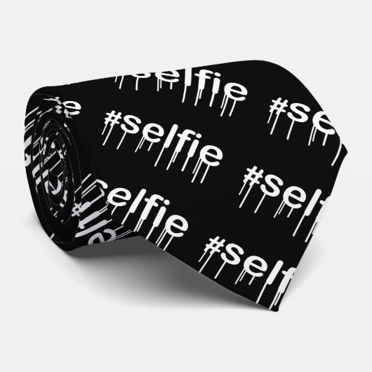 Hashtag Selfie Drooling Stropdas (Opgerold)