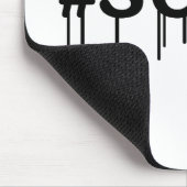 Hashtag Selfie Kwijlende Typografie Muismat (Hoek)