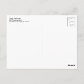 Hashtag Silver Sisters, Nep- Glitterpenseelstreek Briefkaart (Achterkant)