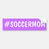 Hashtag Soccer Mam Bumpersticker (Voorkant)