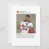 Hashtag Social Media Varsity Afstuderen Kaart (Voorkant)