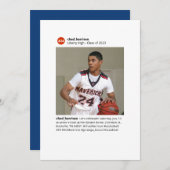 Hashtag Social Media Varsity Afstuderen Kaart (Voorkant / Achterkant)