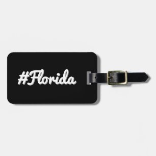 Hashtag staat Florida FL Bagagelabel